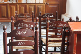 Wnętrze kościoła w Zuiderzeemuseum