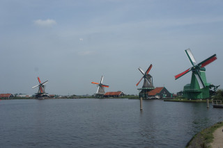 Wiatraki w Zaanse Schans