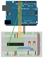 Arduino wgrywanie bootloadera fritzing