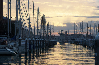 Wenecja - marina na wyspie San Giorgio Maggiore
