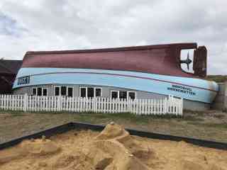 Kuter - biblioteka przy Kystcentret Thyborøn