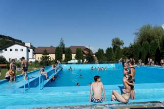 Sighisoara - basen przy campingu Aquarius