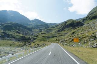 Trasa Transfogarska - widok pod górę
