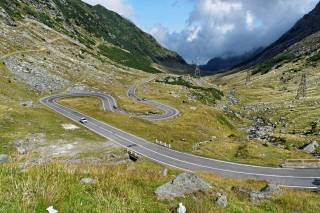 Trasa Transfogarska - widok w dół