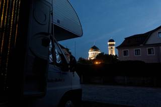 Sighisoara - widok na kopuły cerkwii