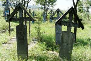 Wesoły Cmentarz Sapanta - stare groby